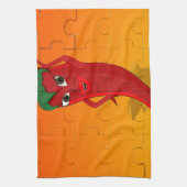 Red Pepper Diva Jigsaw Puzzle Geschirrtuch (Vertikal)
