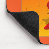 Red Pepper Diva Jigsaw Puzzle Mousepad (Ecke)