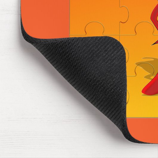 Red Pepper Diva Jigsaw Puzzle Mousepad (Ecke)