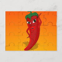 Red Pepper Diva Jigsaw Puzzle