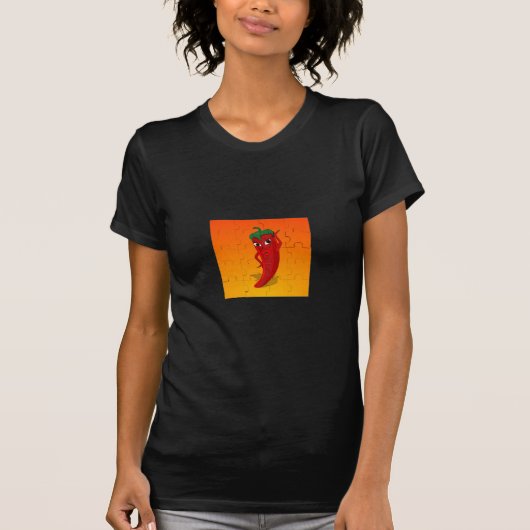 Red Pepper Diva Jigsaw Puzzle T-Shirt (Vorderseite)