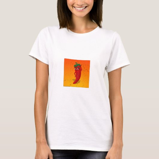 Red Pepper Diva Jigsaw Puzzle T-Shirt (Vorderseite)