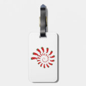 Red Pepper Diva Spiral Gepäckanhänger (Rückseite vertikal)