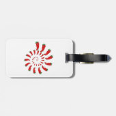 Red Pepper Diva Spiral Gepäckanhänger (Rückseite horizontal)