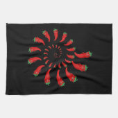 Red Pepper Diva Spiral Geschirrtuch (Horizontal)