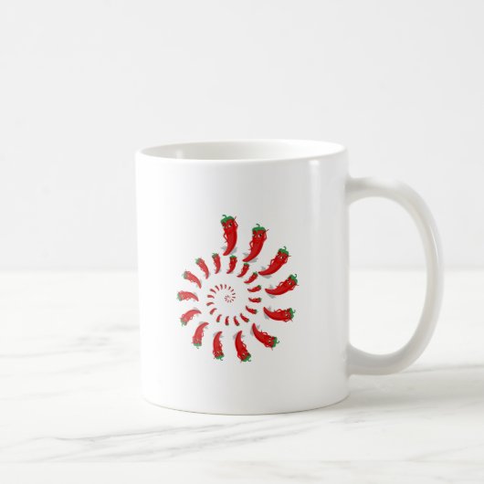 Red Pepper Diva Spiral Kaffeetasse (Rechts)