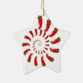 Red Pepper Diva Spiral Keramikornament (Rechts)