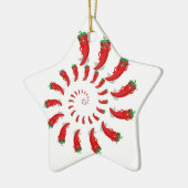 Red Pepper Diva Spiral Keramikornament (Links)