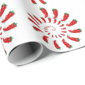 Red Pepper Diva Spiral Large Geschenkpapier (Rolleneckpunkt)