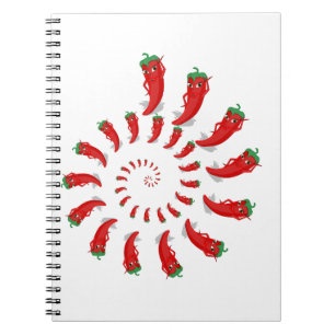 Red Pepper Diva Spiral Notizblock