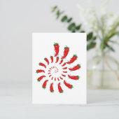 Red Pepper Diva Spiral Postkarte (Stehend Vorderseite)