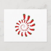 Red Pepper Diva Spiral Postkarte (Vorderseite)