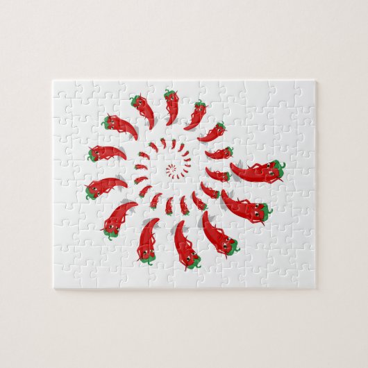 Red Pepper Diva Spiral Puzzle (Horizontal)