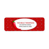 Red Pepper Festivals-Rücksendeadresse (Vorne)