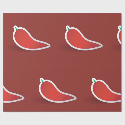 Red Pepper Geschenkpapier (Flach)