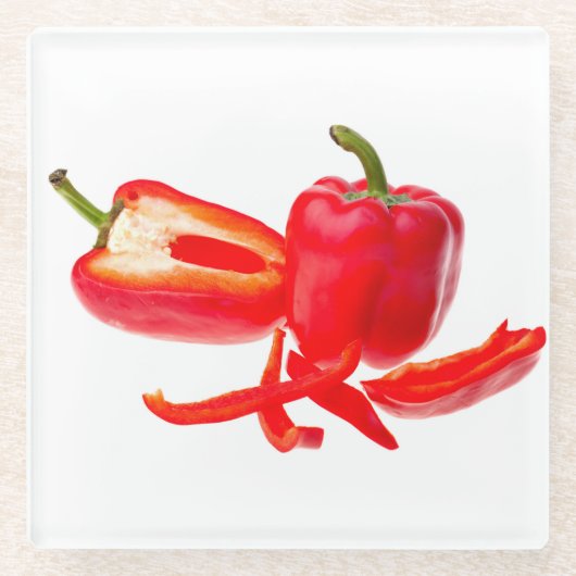 Red Pepper Glasuntersetzer (Vorderseite)
