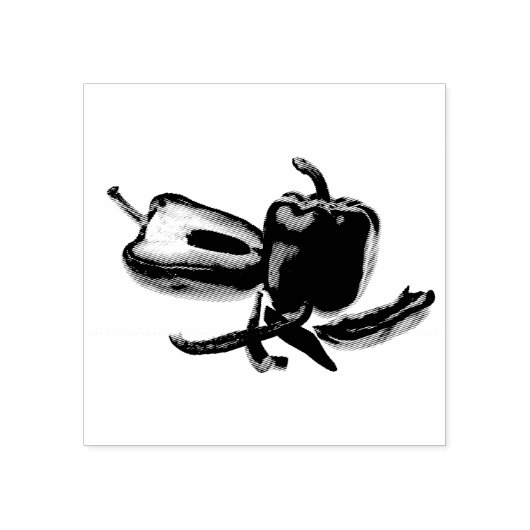 Red Pepper Gummistempel (Prägung)