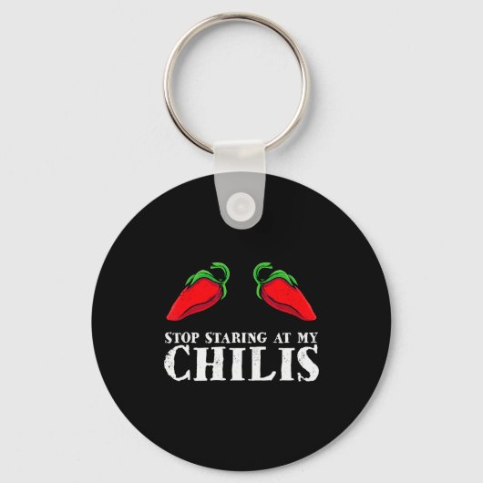 Red Pepper Hot Scy Food Funny Stop Staring At My C Schlüsselanhänger (Vorderseite)