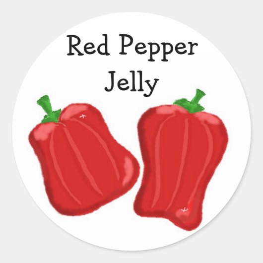 Red Pepper Jelly Runder Aufkleber (Vorderseite)