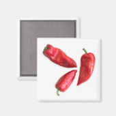 Red Pepper Magnet (Vorderseite/Rückseite)