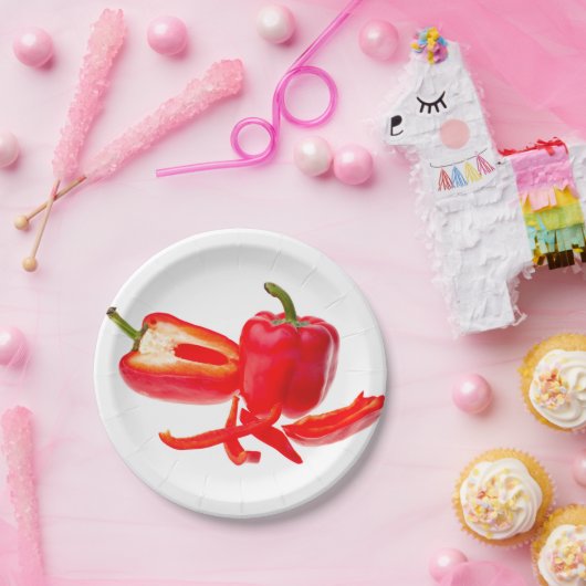 Red Pepper Pappteller (Party)