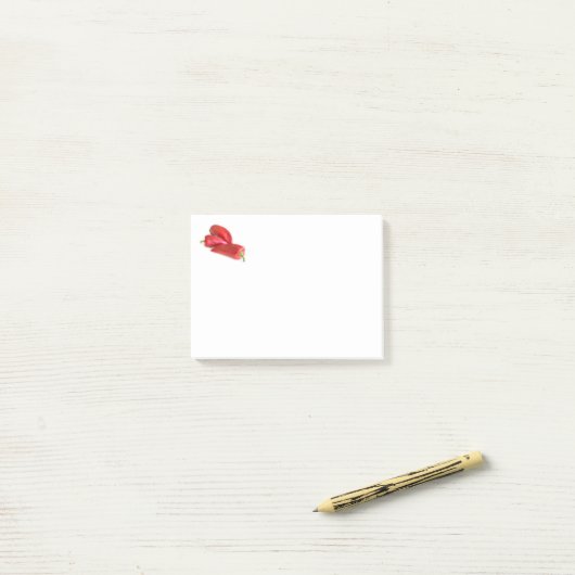 Red Pepper Post-it Klebezettel (Auf Schreibtisch)