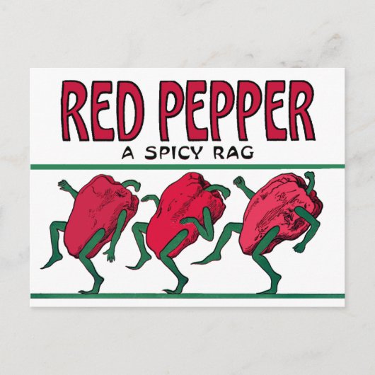 Red Pepper Rag Postkarte (Vorderseite)