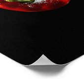 red pepper splashing in water poster (Ecke)