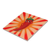 Red Pepper Superstar Fliese (Seite)