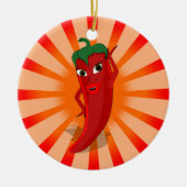 Red Pepper Superstar Keramik Ornament (Vorne)