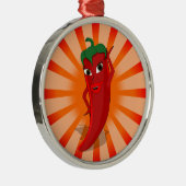 Red Pepper Superstar Ornament Aus Metall (Rechts)