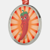 Red Pepper Superstar Ornament Aus Metall (Links)