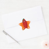 Red Pepper Superstar Stern-Aufkleber (Umschlag)