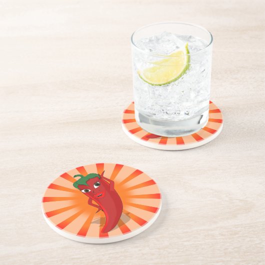 Red Pepper Superstar Untersetzer (Seite)