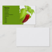 Red Pepper Visitenkarte (Vorne/Hinten)