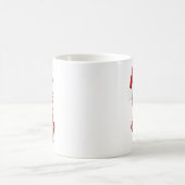 Red Peppermint Candy Cane für Weihnachten Kaffeetasse (Mittel)