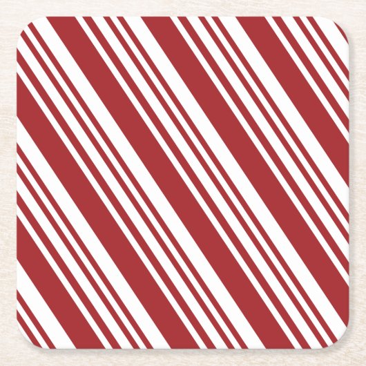 Red Peppermint Rechteckiger Pappuntersetzer (Vorderseite)