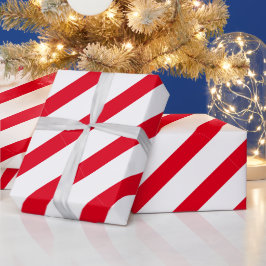 Red Peppermint Strip Weihnachtsverpackung Geschenkpapier