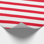 Red Peppermint Strip Weihnachtsverpackung Geschenkpapier (Ecke)