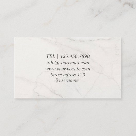 Red Perfume Shop Business Card Visitenkarte (Rückseite)