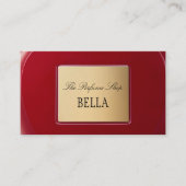Red Perfume Shop Business Card Visitenkarte (Vorderseite)