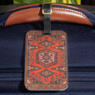 Red Persian AntiAsian Oriental Vintag Türkisch Gepäckanhänger