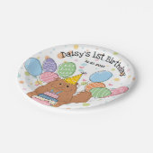 Red Persian Cat Birthday Party Paper Teller (Schrägansicht)