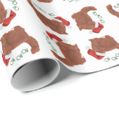 Red Persian CAT Giftwrap Geschenkpapier (Rolleneckpunkt)