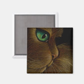 RED PERSIAN CAT Magnet (Vorderseite/Rückseite)