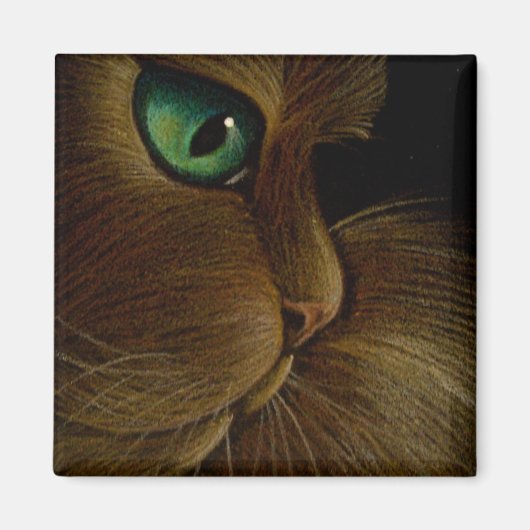 RED PERSIAN CAT Magnet (Vorne)