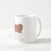 Red Persian Cat Rainbow Bridge Kaffeetasse (VorderseiteRechts)