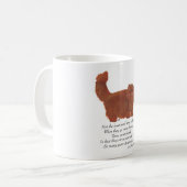 Red Persian Cat Rainbow Bridge Kaffeetasse (Vorderseite Links)