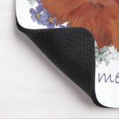 Red Persian Cat Vergiss mich nicht Mousepad (Ecke)