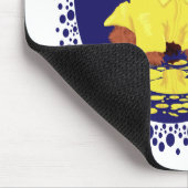 Red Persian Longhair Cat April Dusche Mousepad (Ecke)